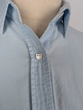 Blue Shirt with Cat Print