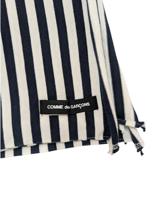 Black And White Striped Scarf