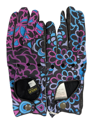 Purple Pattern Golf Gloves