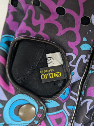 Purple Pattern Golf Gloves