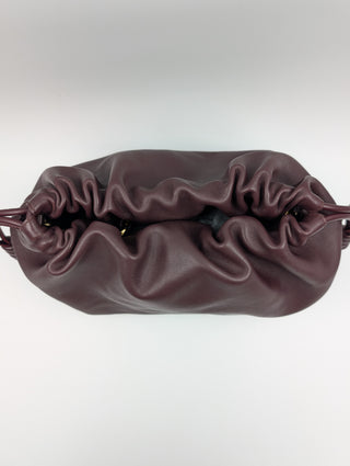 Dark Burgundy Flamenco Large Leather Clutch