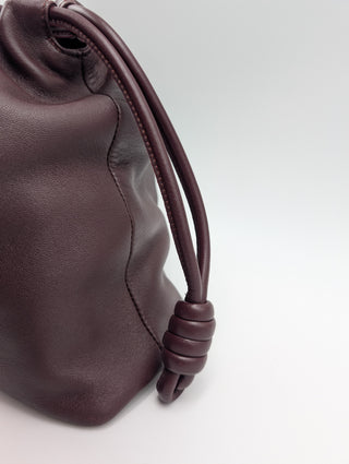 Dark Burgundy Flamenco Large Leather Clutch