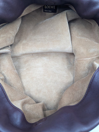 Dark Burgundy Flamenco Large Leather Clutch