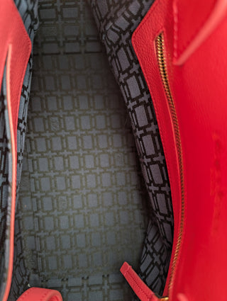 Pink Grained Leather Cabas Pilgrim De Jour Satchel