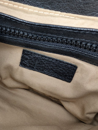 Black Bow Studded Shoulder Bag