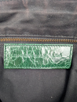 Green Leather Day Bag