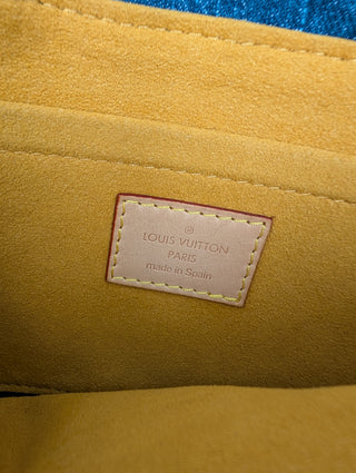 Blue Mini Pleaty Monogram Denim Bag