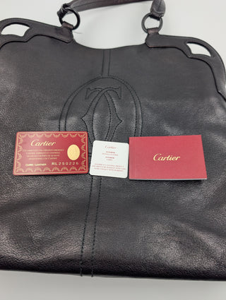 Black Marcello Leather Crossbody Bag