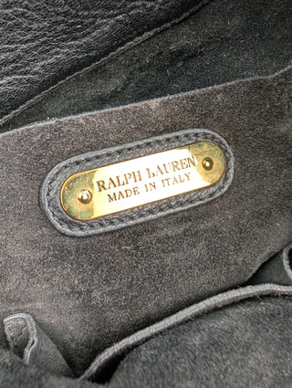 Black Python Fringe Hobo Shoulder Bag