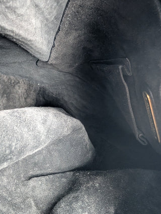 Black Python Fringe Hobo Shoulder Bag