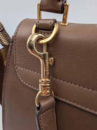 Olive Trapeze Leather Bag