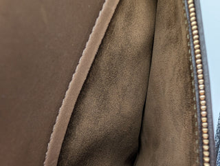 Olive Trapeze Leather Bag