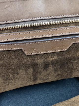 Olive Trapeze Leather Bag