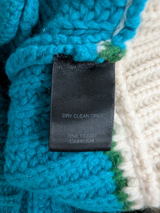Multicolor Chunky Knitted Wool Cardigan