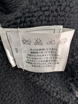 Black Cashmere Open Cardigan