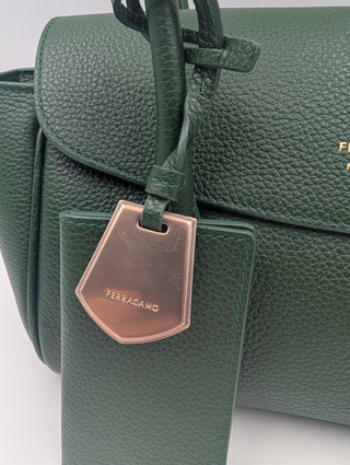 Green East West Handle Bag