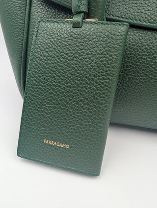 Green East West Handle Bag