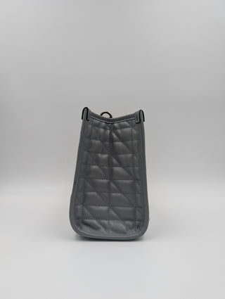 Grey GG Marmont Silver Medium Chain Shoulder Bag