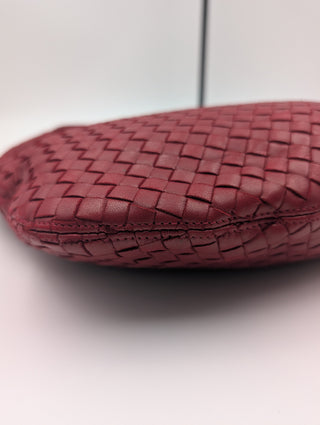 Red Woven Hop Handle Bag