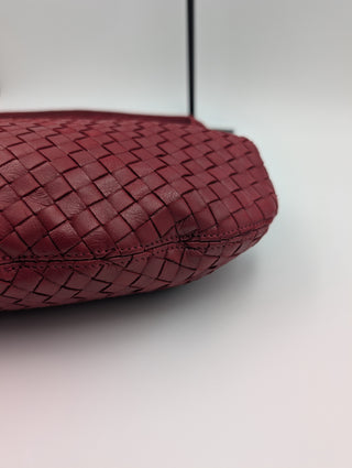 Red Woven Hop Handle Bag