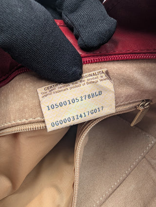 Red Woven Hop Handle Bag