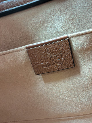 Brown Diana Tote Bag With Bamboo Handle