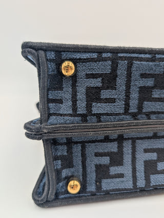 Fendi Dark Blue Monogram Peekaboo Iseeu