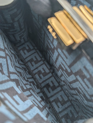 Fendi Dark Blue Monogram Peekaboo Iseeu