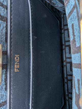 Fendi Dark Blue Monogram Peekaboo Iseeu