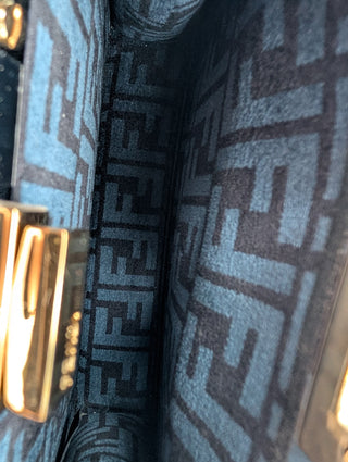 Fendi Dark Blue Monogram Peekaboo Iseeu