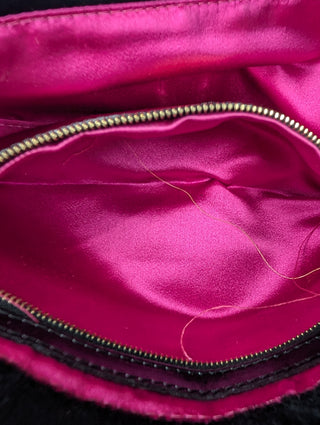 Black And Gold Baguette Handbag