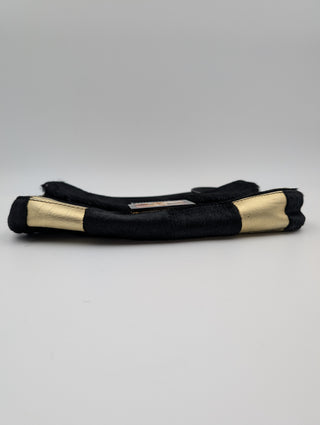 Black And Gold Baguette Handbag