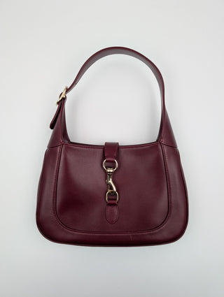 Burgundy Jackie 1961 Small Leather Shoulder Bag