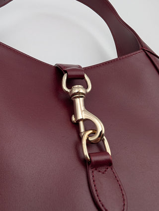 Burgundy Jackie 1961 Small Leather Shoulder Bag