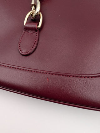 Burgundy Jackie 1961 Small Leather Shoulder Bag