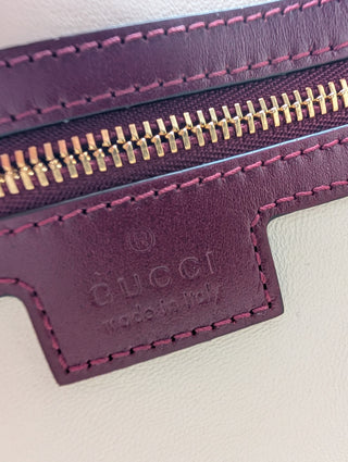 Burgundy Jackie 1961 Small Leather Shoulder Bag