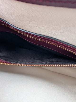 Burgundy Jackie 1961 Small Leather Shoulder Bag