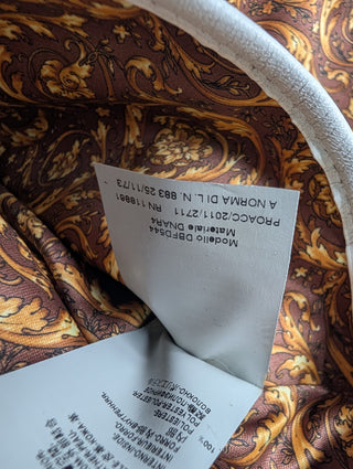 White Demetra Vanitas Top Handle Bag In Quilted Leather