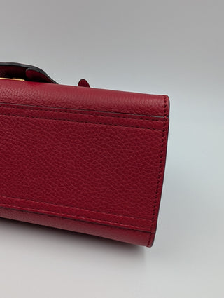 Red GG Marmont Top Handle Bag