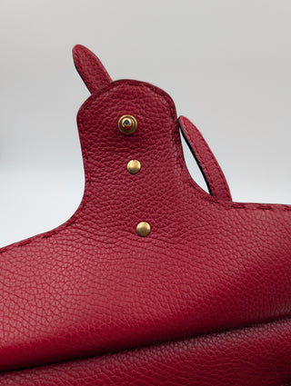 Red GG Marmont Top Handle Bag