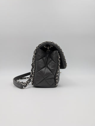 Grey Handbag With Shoulder Strap