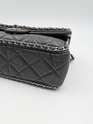 Grey Handbag With Shoulder Strap