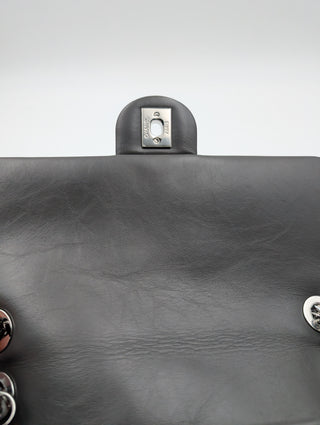 Grey Handbag With Shoulder Strap