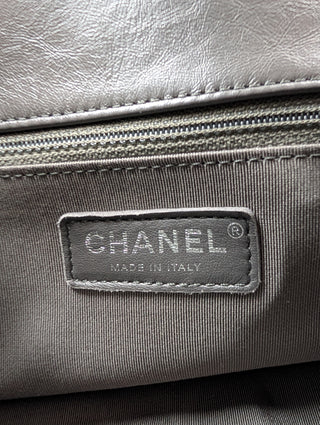 Grey Handbag With Shoulder Strap