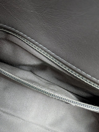 Grey Handbag With Shoulder Strap