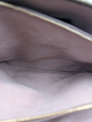 Black Coussin Monogram Embossed Lambskin Bag