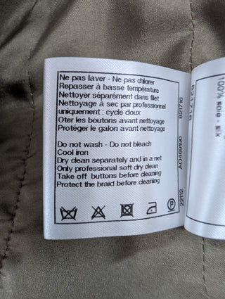 Brown Lesage Tweed Jacket With Bronze "CC" Logo Buttons