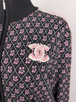 Pink Jacket With Flowers
