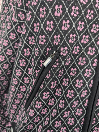 Pink Jacket With Flowers