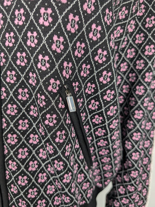 Pink Jacket With Flowers